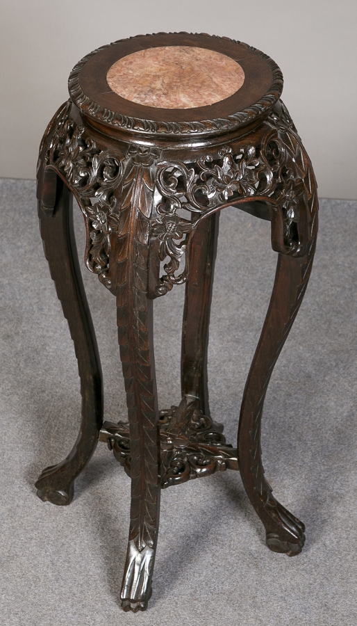 Antique Chinese Oriental Hardwood Stand