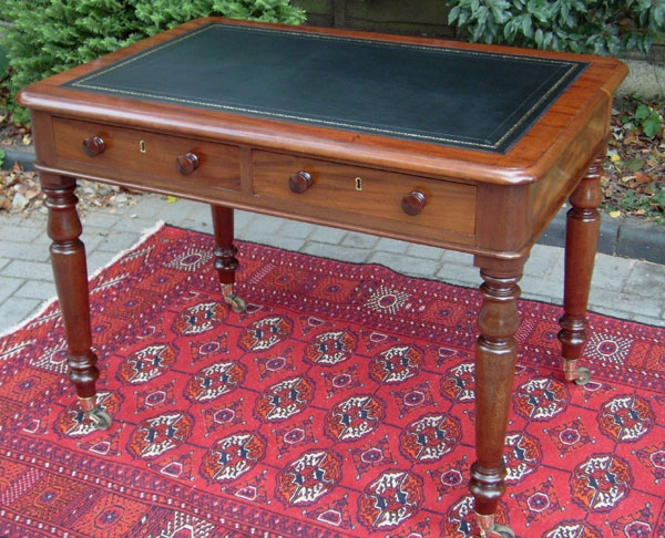 Antique Mahogany Writing Table or Writers Desk circa 1850 