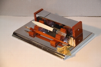 Antique Art Deco desk set