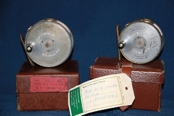 Antique Hardy Perfect, pair of reels with provenance.