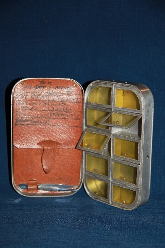 Antique Garnet of Dublin fly box (fishing)