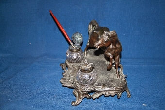 Antique Horse desk set 