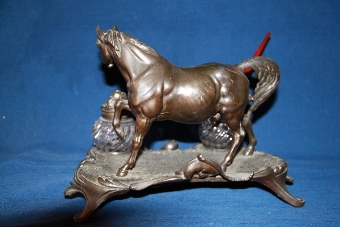 Antique Horse desk set 