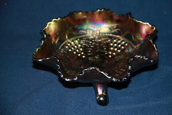 Carnival glass bowl