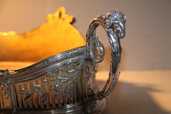 Antique Solid silver center piece/ jardinier