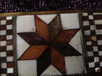 Antique Geometric snuff box, Folk Art.