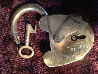 Antique Victorian brass padlock