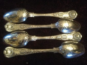 Antique Irish Sterling Silver  Tea Spoons 