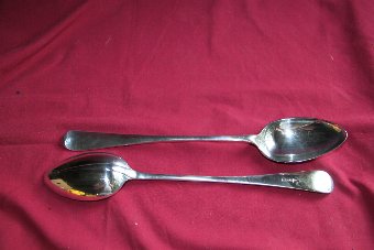 Silver basting spoons 