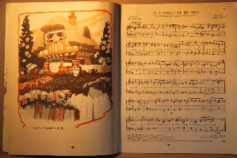 Antique Alice in wonderland sheet music 1951