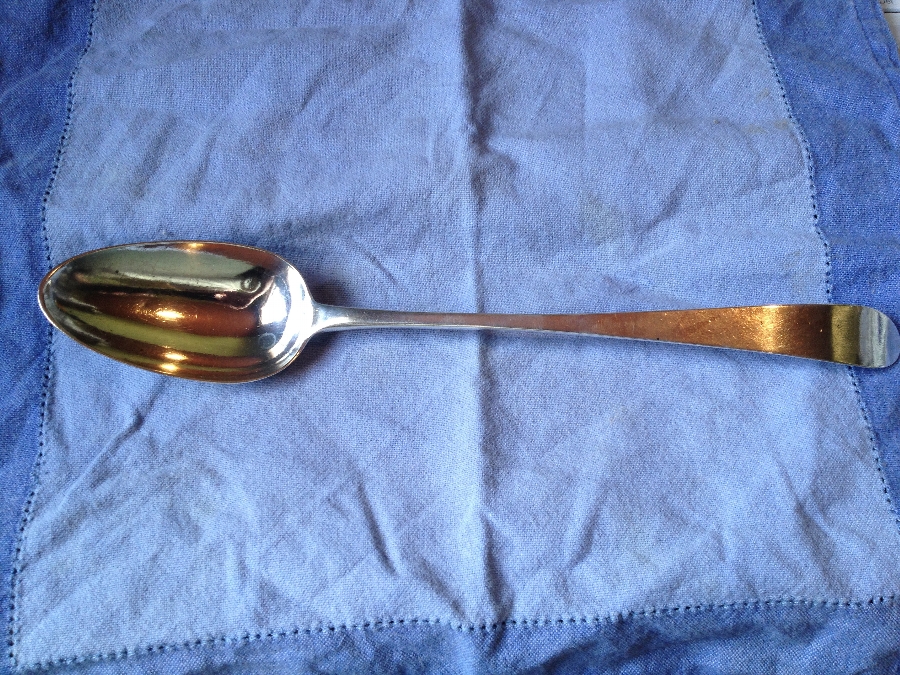 Irish 18thc Silver Basting Spoon