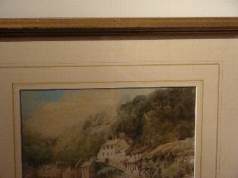 Antique Two signed watercolour by Edward William Trick