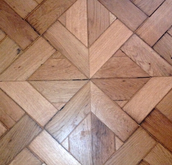 Antique Versailles Oak intricate floor panels
