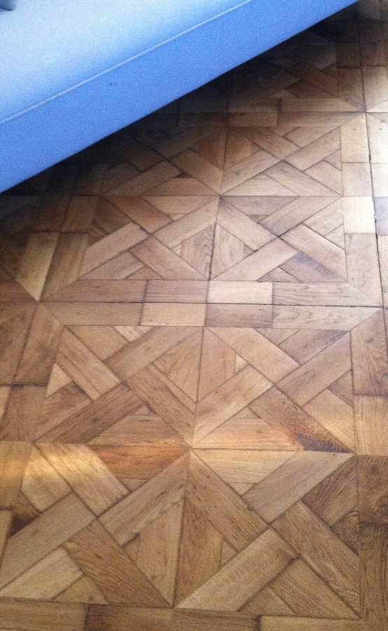 Antique Versailles Oak intricate floor panels