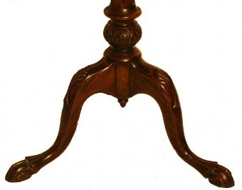 Antique Pair of matching  Georgian Revival Edwardian tilt top tables
