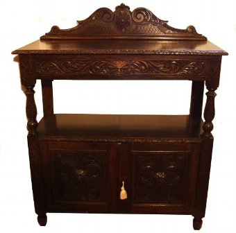 Antique oak buffet