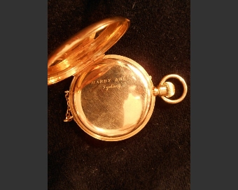 Antique 18ct Gold Ladies Half Hunter Pocket Watch