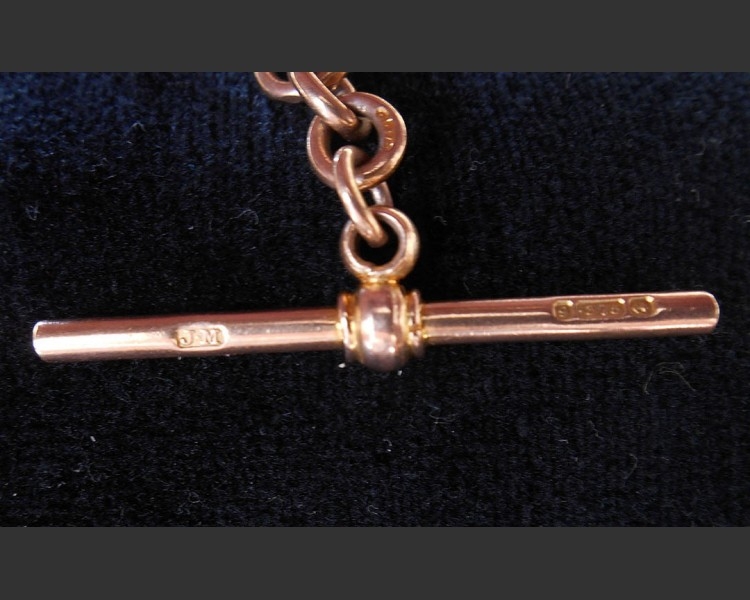 Antique Fancy Link 9 Carat Gold Watch Chain | ANTIQUES.CO.UK