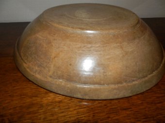 Antique 19th century Welsh sycamore dairy bowl
