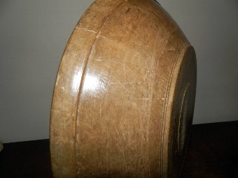Antique 19th century Welsh sycamore dairy bowl