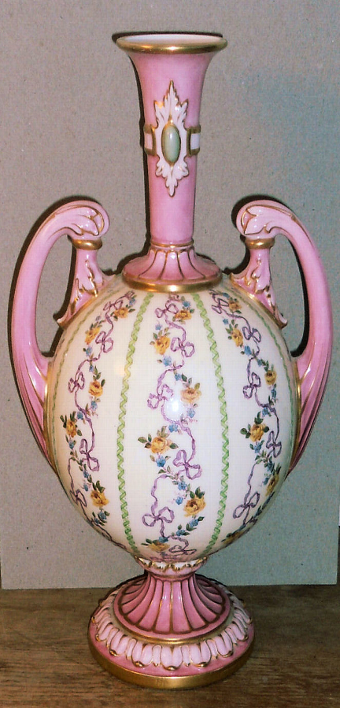 Antique Royal Worcester bone china vase