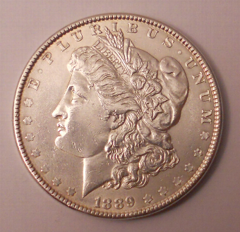 USA 1889 silver dollar