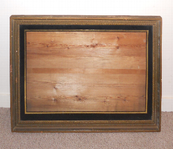 19th Century gilt frame with Verre Eglomise slip