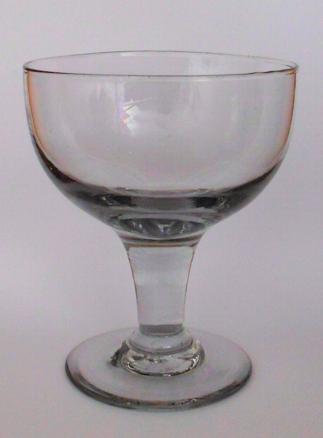Antique Victorian glass rummer