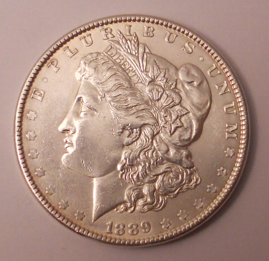 Antique USA 1889 silver dollar