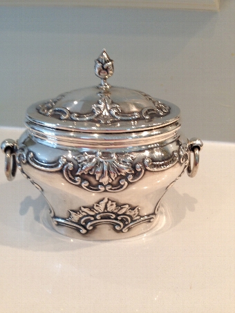 Antique Sterling Silver Tea Caddy - William Hutton, 1900.