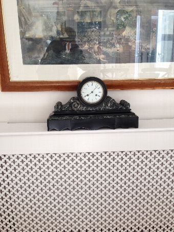 Antique French Marble Mantel Clock (Victorian)