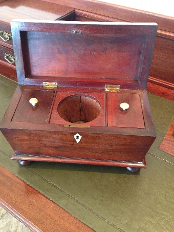 Antique Early Victorian Tea Caddy 