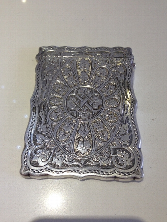 Antique Victorian Sterling silver Calling Card Case