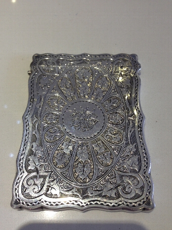 Antique Victorian Sterling silver Calling Card Case