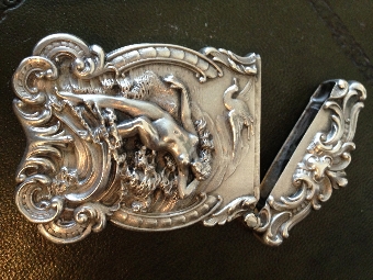 Antique Stunning Silver Art Nouveau Vesta Case