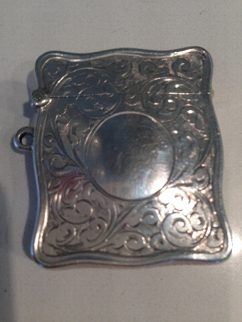 Sterling Silver Edwardian Vesta Case -