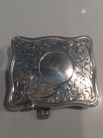 Antique Sterling Silver Edwardian Vesta Case - 