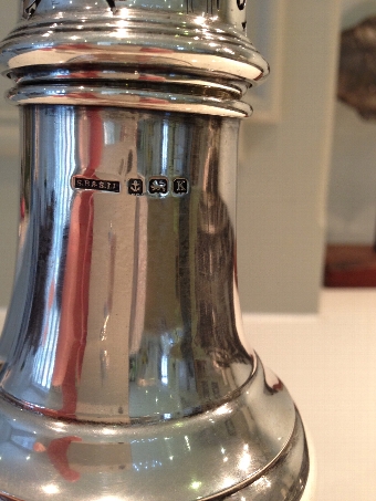 Antique Sterling Silver Sugar Caster in the Georgian Style