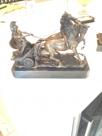 Bronze Roman Chariot / Gladiator
