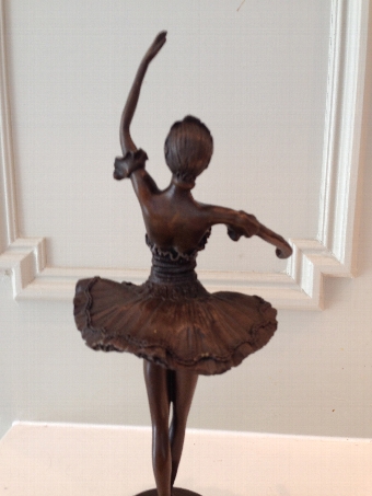 Antique Bronze Ballerina Statuette 