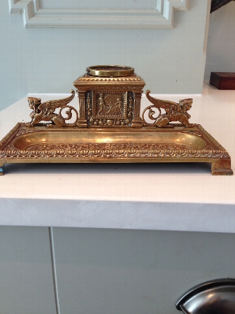 Very attractive Victorian Brass Inkwell