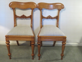 Pair Of Decorative C19th Carved Oak Side Chairs