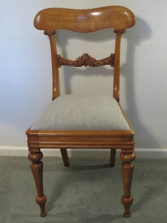 Antique Pair Of Decorative C19th Carved Oak Side Chairs