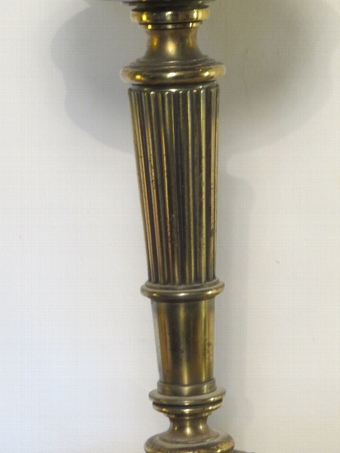 Antique Large Pair of Antique Brass 'Stiffel' Table Lamps 