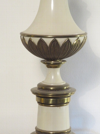 Antique Large Pair of Antique Brass 'Stiffel' Table Lamps