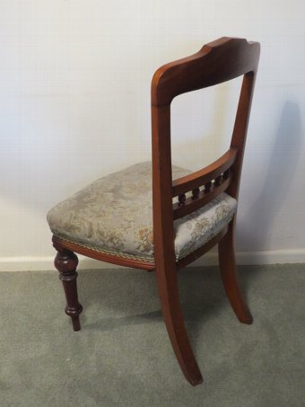 Antique Good Solid Quality Victorian Mahogany Side Chairs