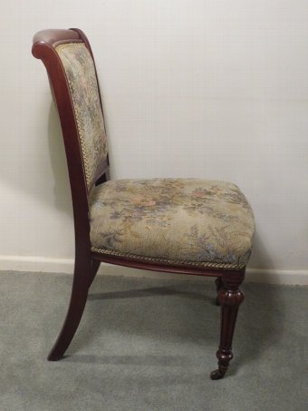 Antique Pair of Victorian Mahogany Side Chairs