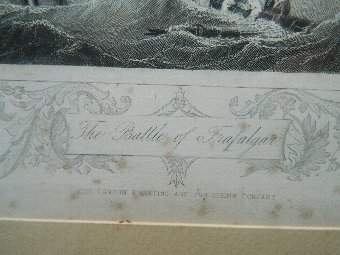 Antique Trafalger engraving Nelson