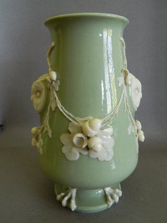 Antique Minton vase owl Christopher Dresser