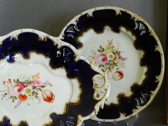 Spode desert comport and plate